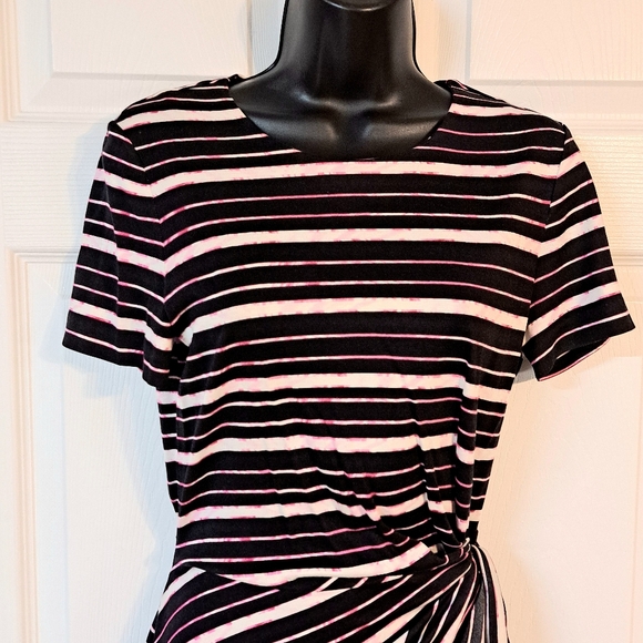 Diane Von Furstenberg Striped Pullover Dress - Picture 2 of 9